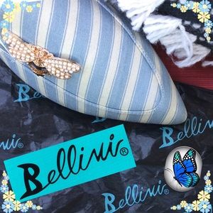 Bellini Size 8 Formosa Denim Butterfly Mules🦋